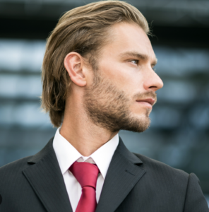 Medium-Long Hairstyles For Men:Slick back