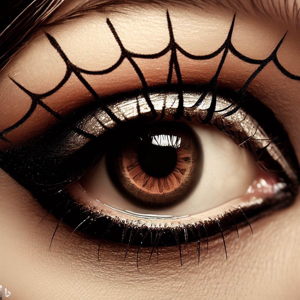 Eye Makeup Spider Web: